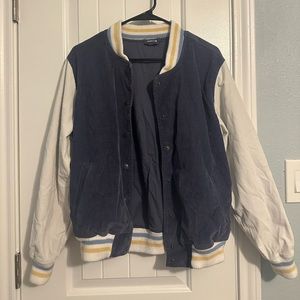 Aerie baseball jacket.